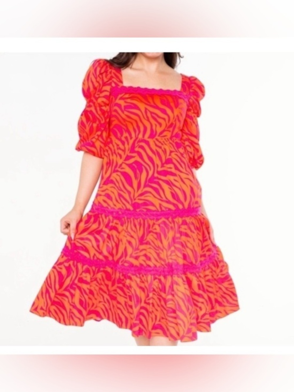NEW | ALDEN ADAIR MIA MIDI DRESS in Wildcat Sz: XS